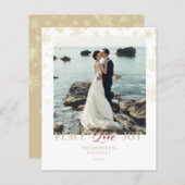 Goedkope Passen getrouwd eerste kerstsnowflakes Fo (Voorkant / Achterkant)