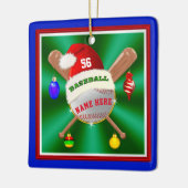 Goedkope persoonlijke honkbalOrnamenten voor jonge Keramisch Ornament (Links)