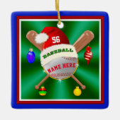 Goedkope persoonlijke honkbalOrnamenten voor jonge Keramisch Ornament (Voorkant)