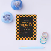 Goedkope Retro Spooktacular Halloween-feest Flyer (Enkel)