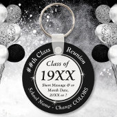 Goedkope Reunion Gift Ideeën, zwart-wit of wit Sleutelhanger