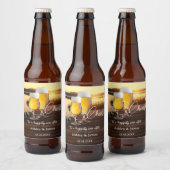 Goedkope Romantische Zonnetijd, gelukkig ooit na b Bier Etiket (Flessen)