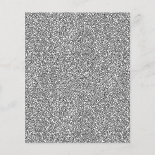 Goedkope Royal Blue Silver Gown Quinceanera Uitnod Flyer (Achterkant)