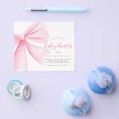 Goedkope Roze Waterverf Bow Ribbon Meisje Baby sho Flyer (Enkel)