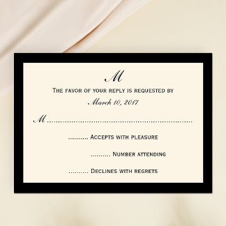 Goedkope RSVP Invitation Kaarten Uw Kleurgrens Kaartje