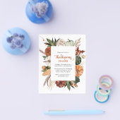 Goedkope rustieke pompoen Thanksgiving diner uitno Flyer (Enkel)