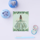 Goedkope Sage Groen Goud Bloemen Prinses Quinceane Flyer (Enkel)