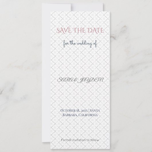 Goedkope Save the Date kaarten | Aangepaste magnet (Voorkant)