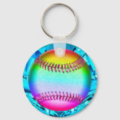 Goedkope Softbal Cadeaus voor Meisjes, Softbal Sle Sleutelhanger (Voorkant)