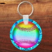 Goedkope Softbal Cadeaus voor Meisjes, Softbal Sle Sleutelhanger (Voorkant)