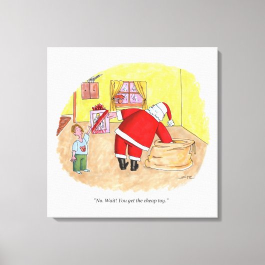 Goedkope Speelgoed canvas print (Voorkant)