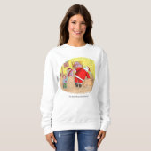 Goedkope Speelgoed vrouwen witte sweatshirt (Voorkant volledig)