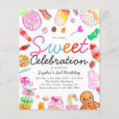 Goedkope Sweet Celebration Kinder Candyland Verjaa Flyer (Voorkant)