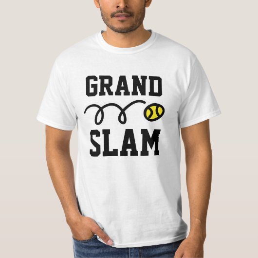 Goedkope tennis t-shirt voor mannen vrouwen en kin (Voorkant)