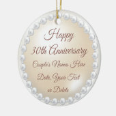 Goedkope, traditionele 30e Jubileum geschenken, Keramisch Ornament (Links)