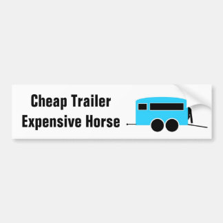Goedkope trailer duur paard bumpersticker