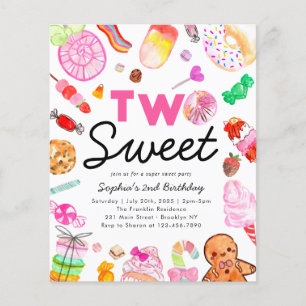 Goedkope TWEE LIEF Snoep Kinder Candyland Verjaard Flyer