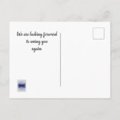 Goedkope vakantiehuis dank je gast bedankt briefkaart (Achterkant)