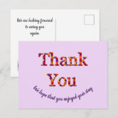 Goedkope vakantiewoning Dank u gast bedankt Briefkaart (Voorkant / Achterkant)