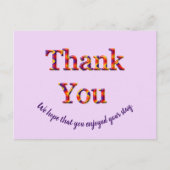 Goedkope vakantiewoning Dank u gast bedankt Briefkaart (Voorkant)