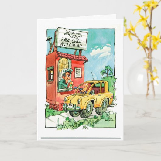 Goedkope Verjaardag Kaart kaart (Gele Bloem)