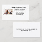 Goedkope Visitekaartjes voor kleine bedrijfseigena (Voorkant / Achterkant)