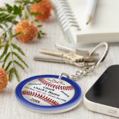 Goedkope, waardering cadeaus voor honkbalcoach, sleutelhanger (Voorkant Rechts)
