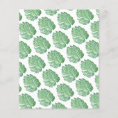 Goedkope Waterverf Dino Oerwoud Dinosaurus Verjaar Flyer (Achterkant)