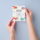 Goedkope Waterverf Planes Clouds Vliegtuig Verjaar Flyer (Hand)