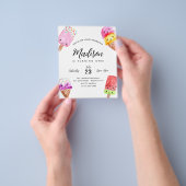 Goedkope Waterverf Popsicle Cone Ice Cream Verjaar Flyer (Hand)