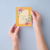 GOEDKOPE Witte Rozen SAVE THE DATES Modern Flyer (Hand)
