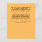 GOEDKOPE Witte Rozen SAVE THE DATES Modern Flyer (Achterkant)