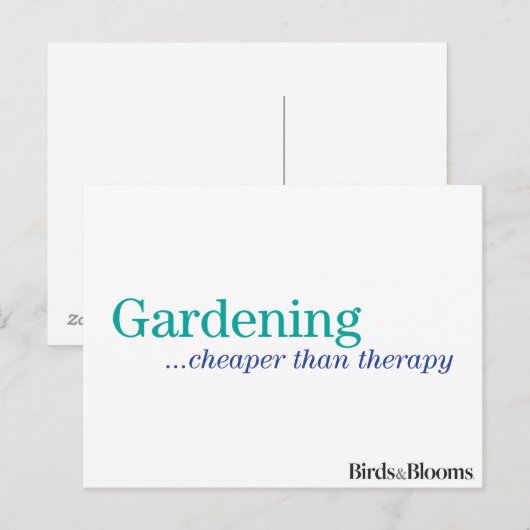 Goedkoper dan therapie briefkaart (Voorkant / Achterkant)