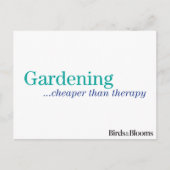 Goedkoper dan therapie briefkaart (Voorkant)