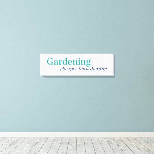 Goedkoper dan therapie canvas afdruk (Insitu (Houten vloer))