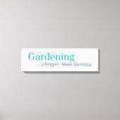 Goedkoper dan therapie canvas afdruk (Voorkant)