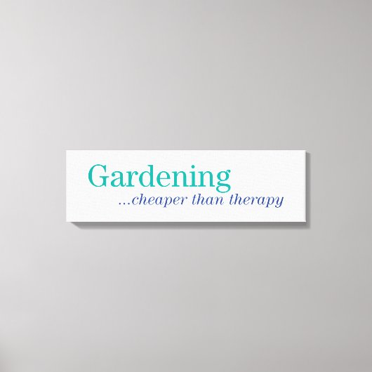 Goedkoper dan therapie canvas afdruk (Voorkant)