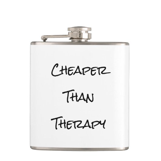 Goedkoper dan Therapie Heupfles (Voorkant)