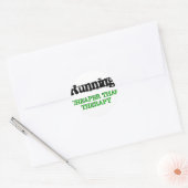 Goedkoper dan therapie ronde sticker (Envelop)