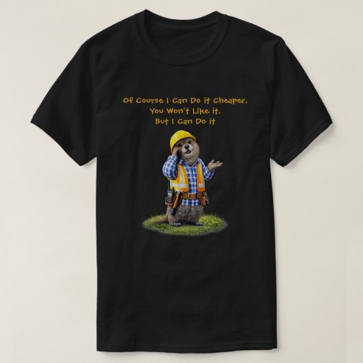 "Goedkoper" T-shirt (Design voorkant)