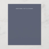 GOEDKOPSTE Eucalyptus Stof Blauw Bruiloft Flyer (Achterkant)