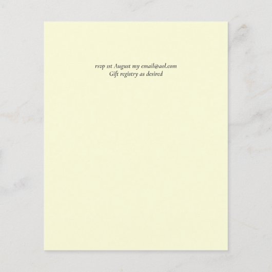 GOEDKOPSTE Rustic Sunflowers Trouw Uitnodiging Flyer (Achterkant)