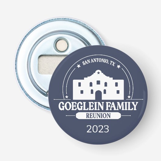 Goeglein Family Reunion Button Flesopener (Voorkant)