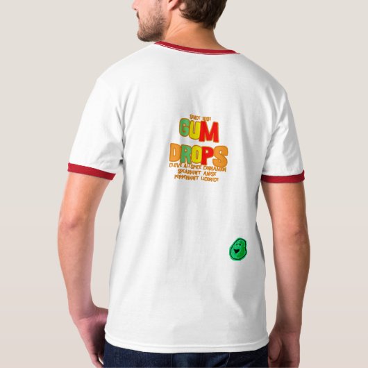 Goeie, goeie gumdrops t-shirt (Achterkant volledig)