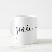 goeie môre Goedemorgen Zuid-Afrika Afrikaans Mok (Voorkant links)