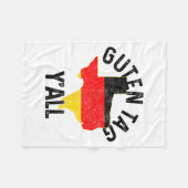 Goeiedag Y'all Grappig Texas Duitsland Duits Cadea Fleece Deken (Voorkant (Horizontaal))