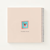 Goeiemorgen Girly Hand schilderen waterverf Stripe Notitieboek (Achterkant)