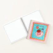 Goeiemorgen Girly Hand schilderen waterverf Stripe Notitieboek (Binnen)