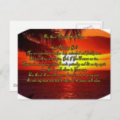 Goeiemorgen voor Gods gebed Briefkaart (Voorkant / Achterkant)