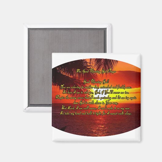 Goeiemorgen voor Gods gebed Magneet (Voorkant / Achterkant)